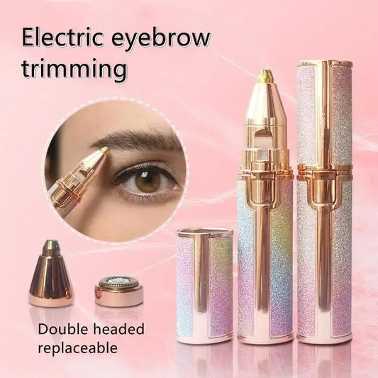 Rechargeable Flawless Eyebrow Trimmer - 2-in-1