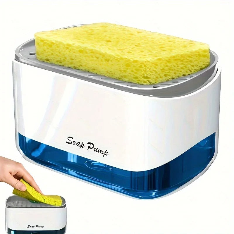 Dish Soap Dispenser and Sponge Holder - 2-in-1 - Model # 01