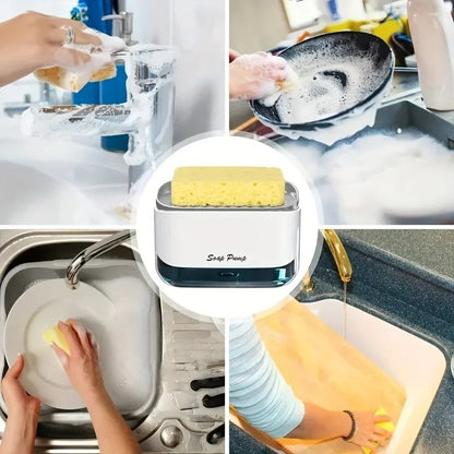 Dish Soap Dispenser and Sponge Holder - 2-in-1 - Model # 01