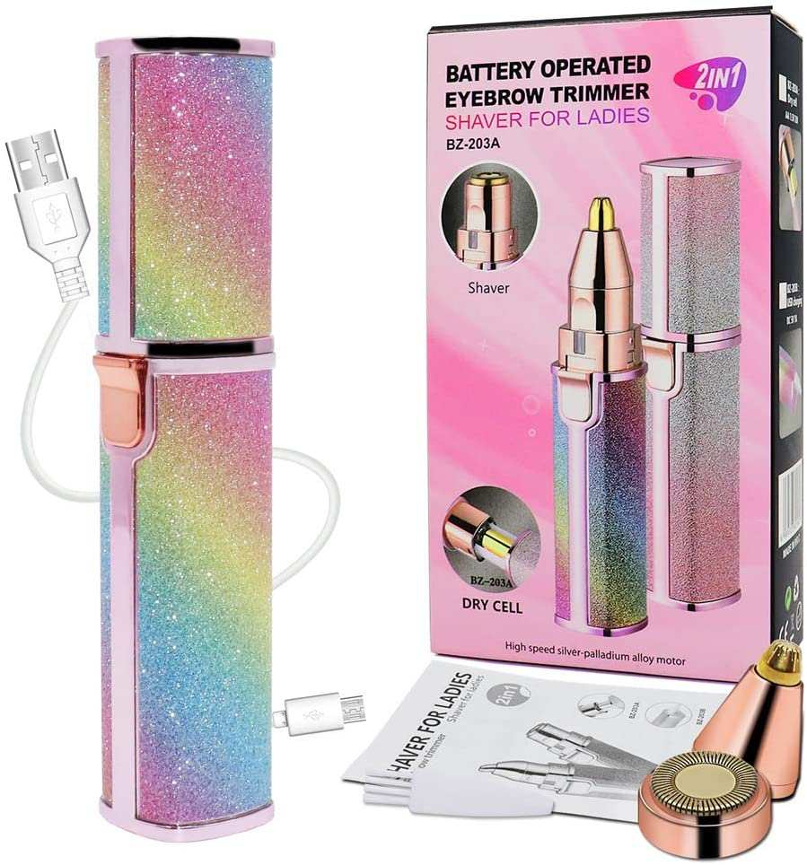 Rechargeable Flawless Eyebrow Trimmer - 2-in-1