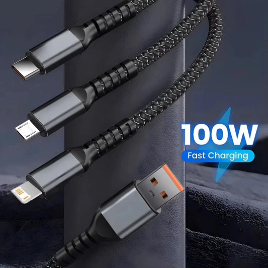 3 in 1 Charging Cable with Display