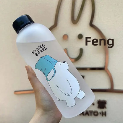 Babe Bears Water Bottle - (Cute Panda)