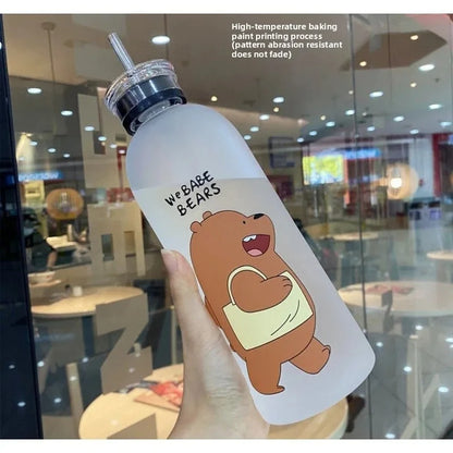 Babe Bears Water Bottle - (Cute Panda)