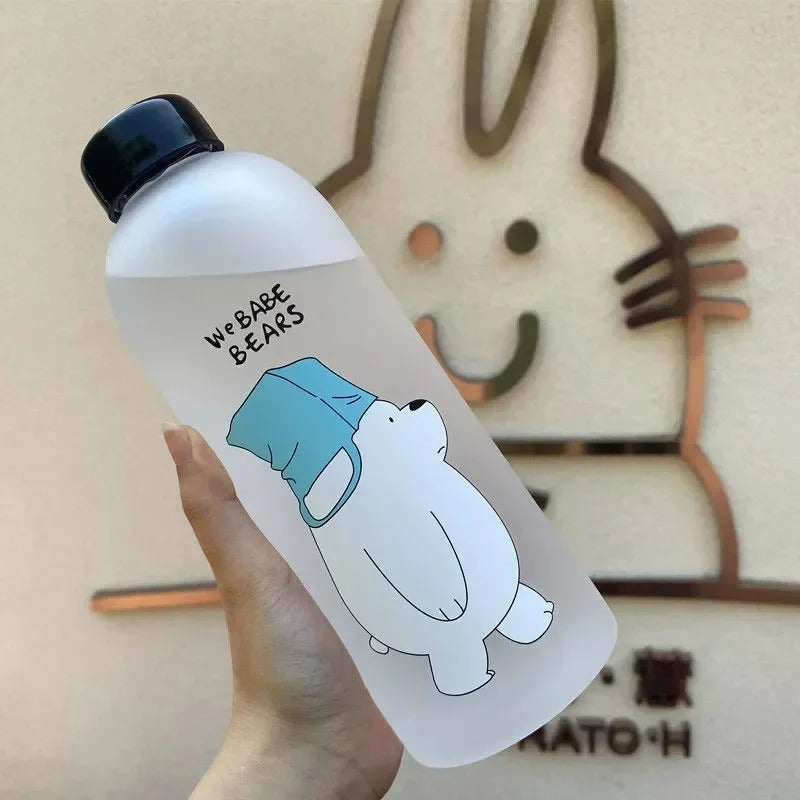 Babe Bears Water Bottle - (Cute Panda)