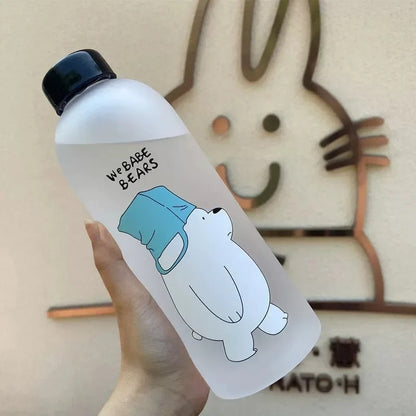 Babe Bears Water Bottle - (Cute Panda)