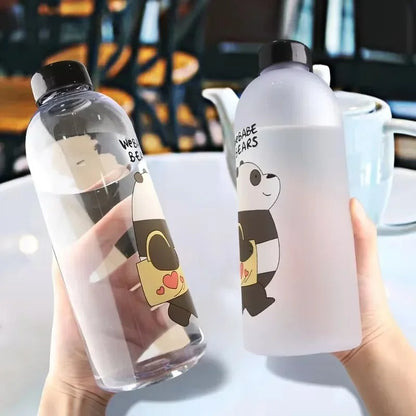 Babe Bears Water Bottle - (Cute Panda)