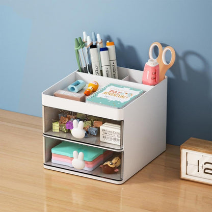 Small Bunny Desk Organizer With 2 Drawer