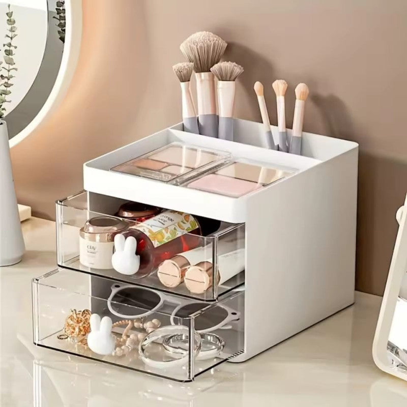 Small Bunny Desk Organizer With 2 Drawer