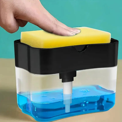 Dish Soap Dispenser and Sponge Holder - 2-in-1 - Model # 02
