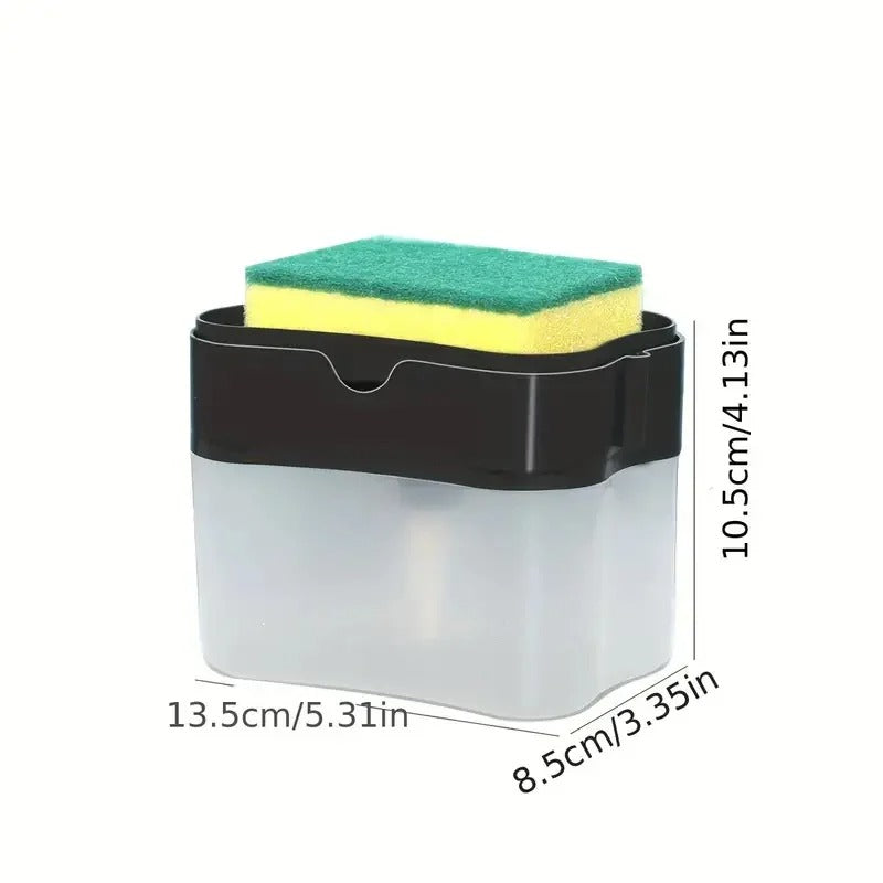 Dish Soap Dispenser and Sponge Holder - 2-in-1 - Model # 02