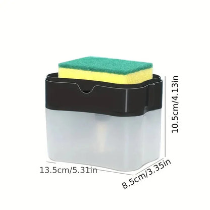 Dish Soap Dispenser and Sponge Holder - 2-in-1 - Model # 02