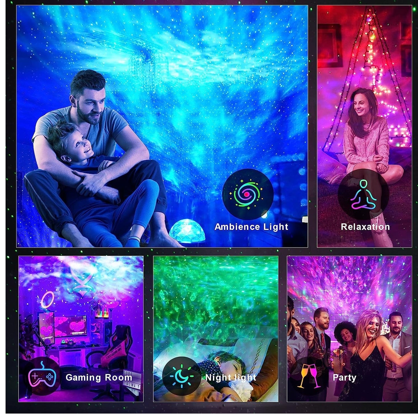 Galaxy Projector - Bluetooth Lights & Music