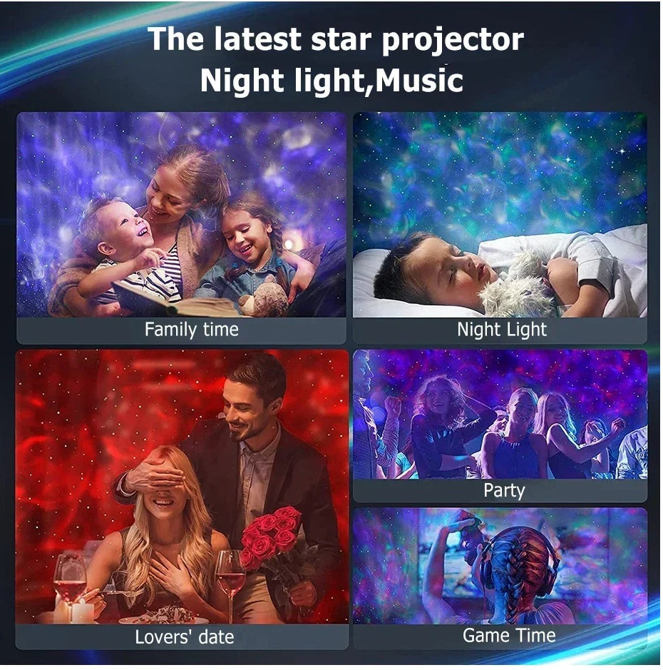 Galaxy Projector - Bluetooth Lights & Music