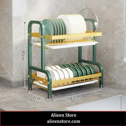 Kitchen Plate Organizer - 02 Layers