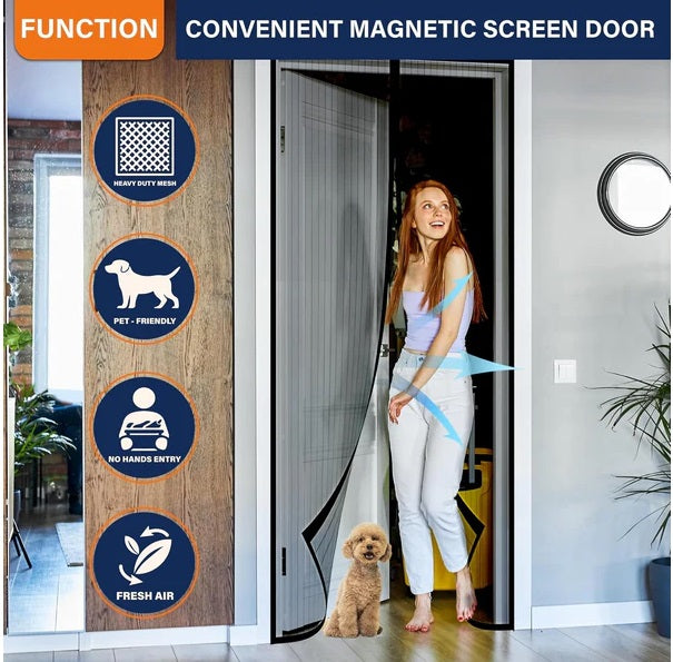 Magic Mesh Magnetic Screen Door