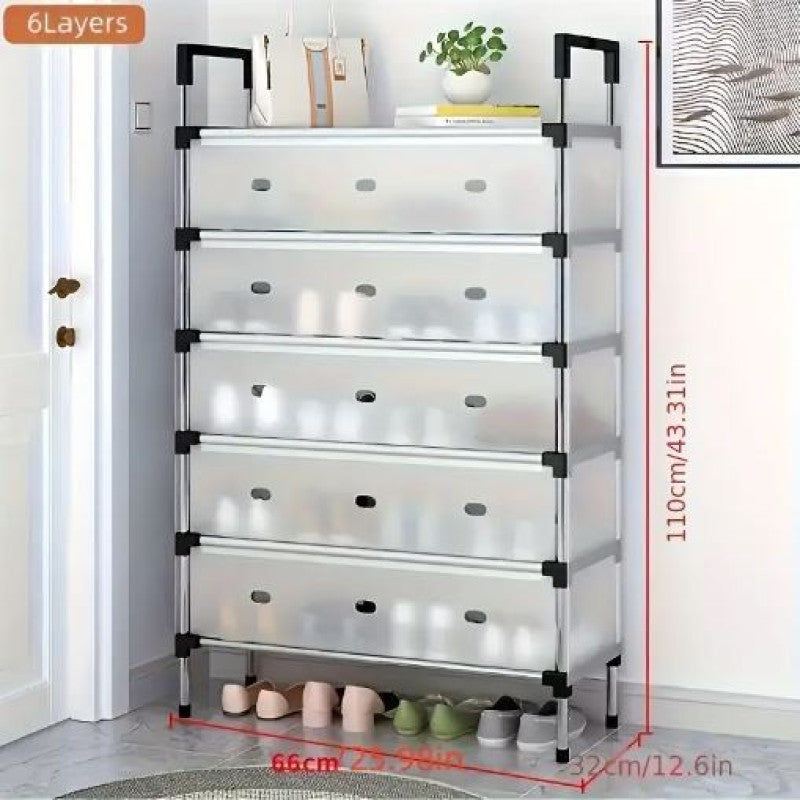Shoe Rack 06 Layers (Dust Proof) - Model # 02
